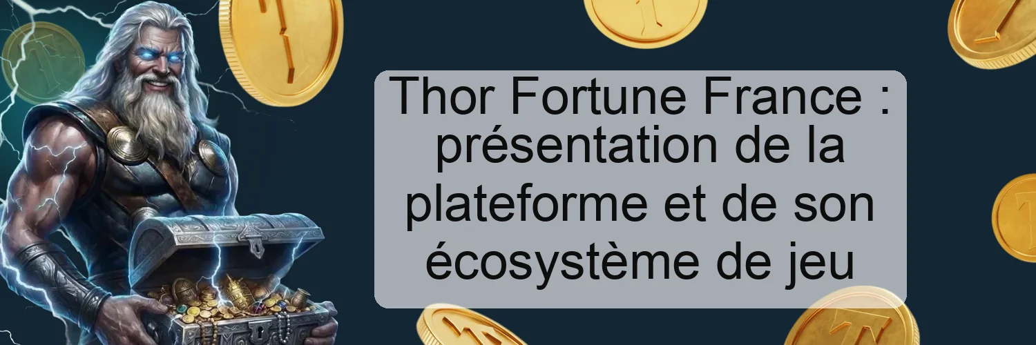 Thor Fortune France : présentation de la plateforme et de son écosystème de jeu Thor Fortune France : présentation de la plateforme et de son écosystème de jeu